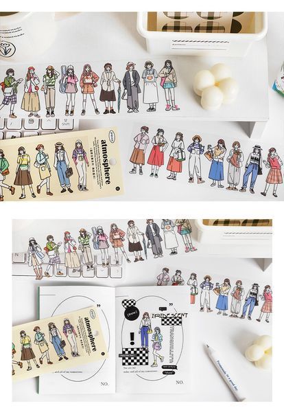 Наліпки Дівчат на прозорій основі "Deco Stickers IІІ" 3 листа. 6975248254185 фото