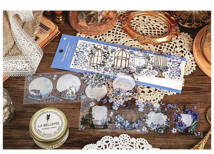 Наліпки на Прозорій Основі "Beautiful Containers III" 3 полоски. 6975248258862.18 фото