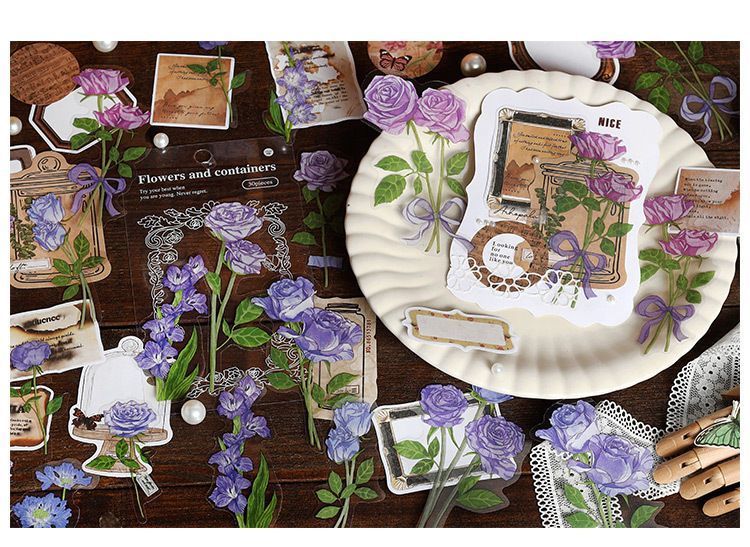 Набір Матеріалів Flowers and Containers"Purpule" 30 шт. 6975248257278 фото