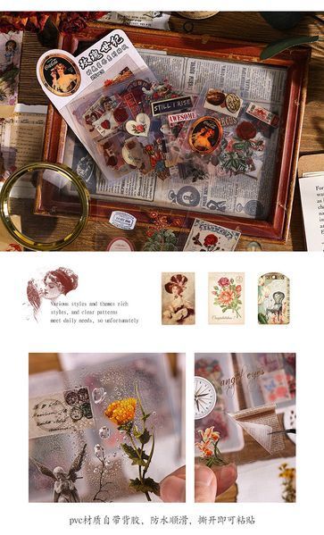 Наліпки на прозорій основі "Vintage Moments ІІI" 25 листочків. 7485216 фото