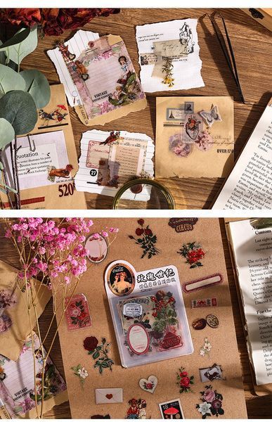 Наліпки на прозорій основі "Vintage Moments ІІI" 25 листочків. 7485216 фото
