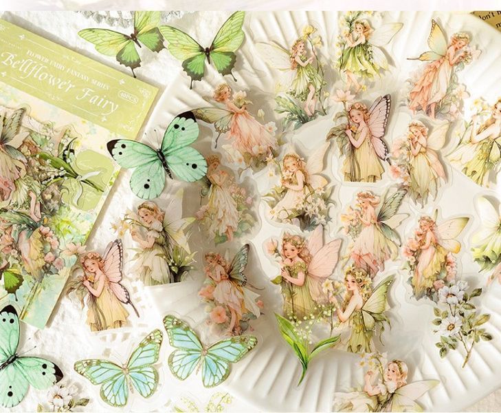 Набір Наліпок на Прозорій Основі "Bellflower Fairy" 40 шт. 3628033 фото