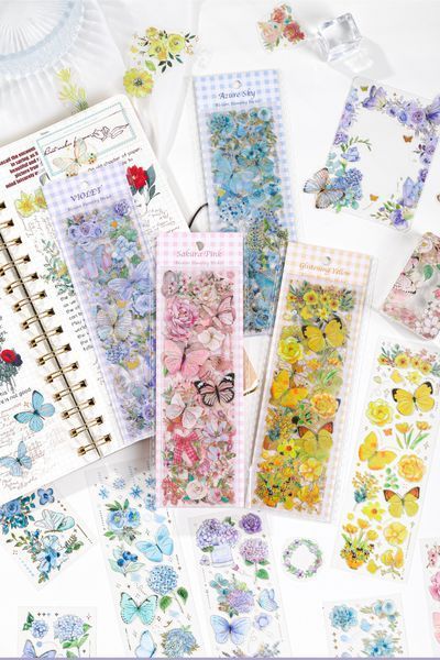 Stickers from Голограммою Blossom Stamping Stricker "Pink" 3 полоски.