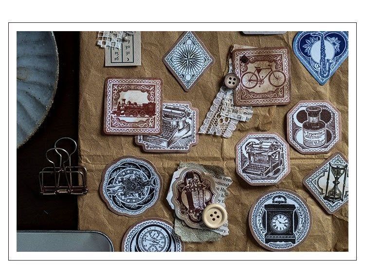 Набір Наліпок "Vintage Stamp Sticker Pack ІII" 45 шт. 51872 фото