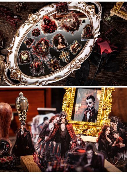 Мкс Містичних Наліпок з Серії "Gothic Vampire Sticker Pack " 45 шт. М6678737 фото