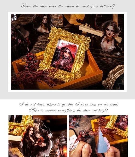 Мкс Містичних Наліпок з Серії "Gothic Vampire Sticker Pack " 45 шт. М6678737 фото