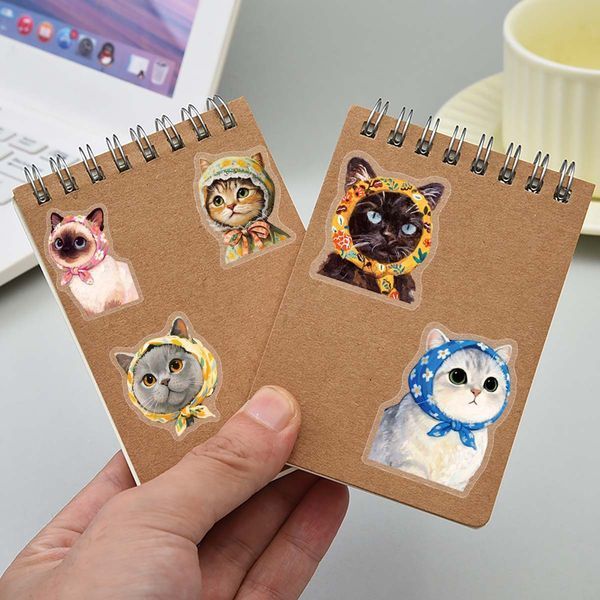 Transparent PET Stickers "Cats" &ndash; 50 pcs