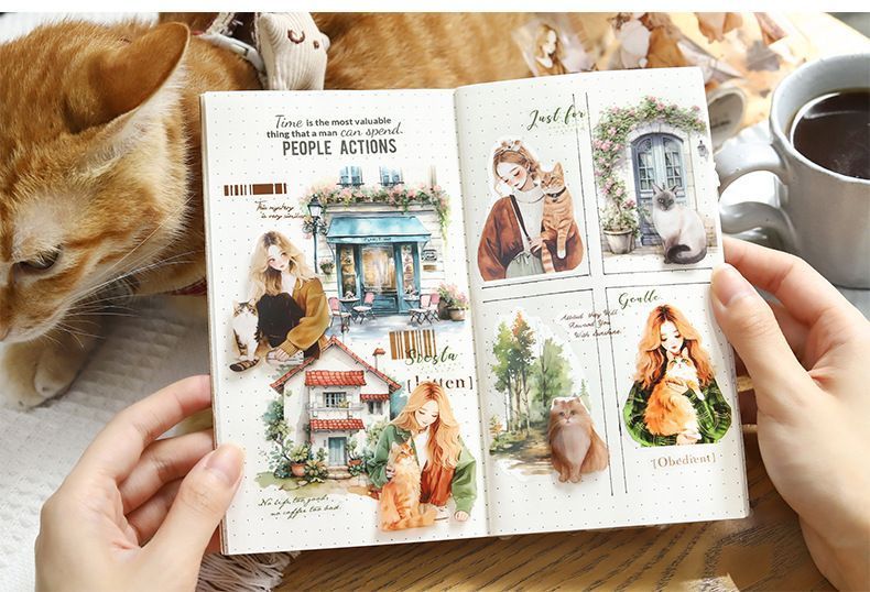 Милі Скотчі На Прозорій Основі "Girls and Pets ІI" 1 шт. 2503039 фото
