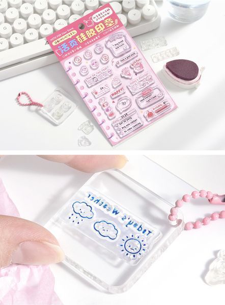 Набір Силіконових Штампів "Clear Days Planner Stamps ІІ" 1 набір. 2456645 фото