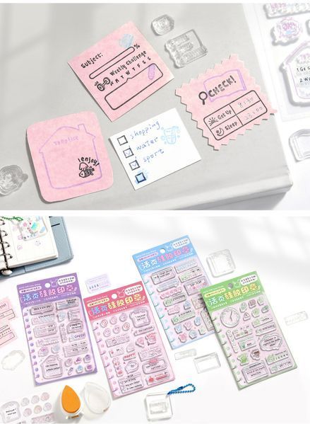 Набір Силіконових Штампів "Clear Days Planner Stamps ІІІ" 1 набір. 3456645 фото