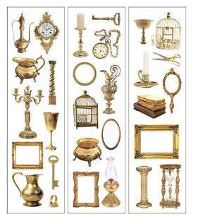 Наліпки з серії Papermore Stickers "Vintage Furniture ІІ" 6 полосок. 6975248250903 фото