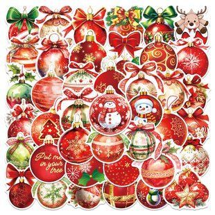 Vinyl Stickers "Christmas Ornaments"