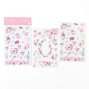 Наліпки Переводки "Dream Flower Land Series IV" 2 листа 34462 фото