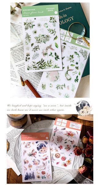 Stickers Переводки "Dream Flower Land Series IV" 2 letterа