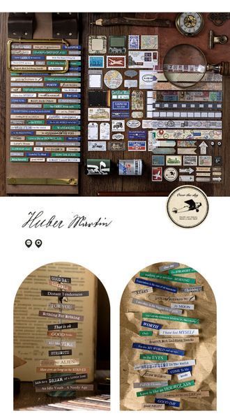 Набір Листових Наліпок "Memory Collection Series ІІI" 3 листа. 36794128 фото
