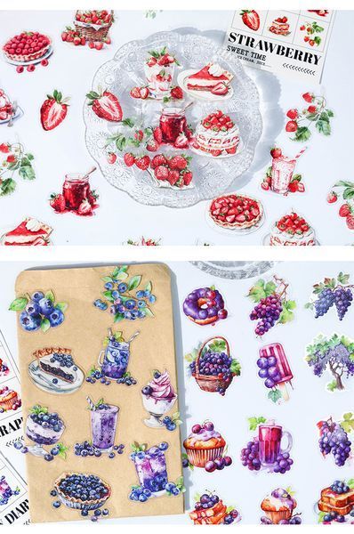 Сочні літні наліпки на прозорій основі "Sweet Time IV" 30 шт. 4679432 фото