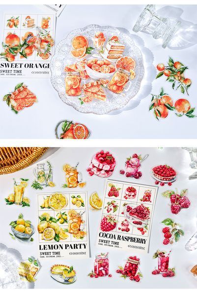 Сочні літні наліпки на прозорій основі "Sweet Time IV" 30 шт. 4679432 фото