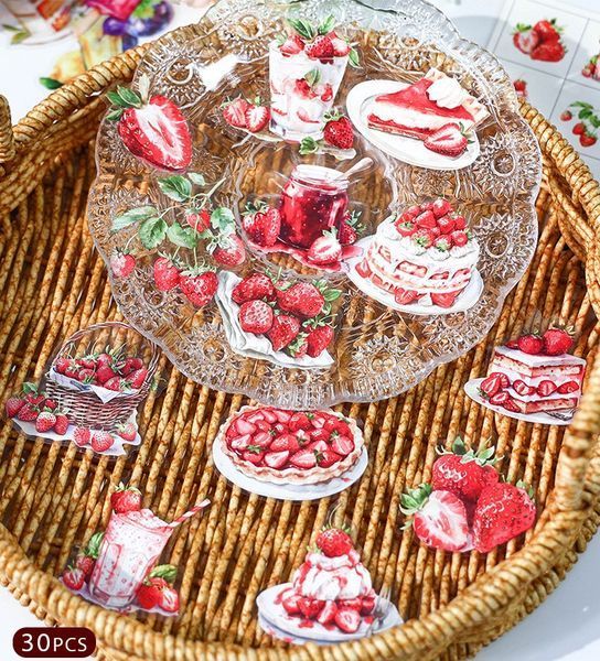 Сочні літні наліпки на прозорій основі "Sweet Time IV" 30 шт. 4679432 фото