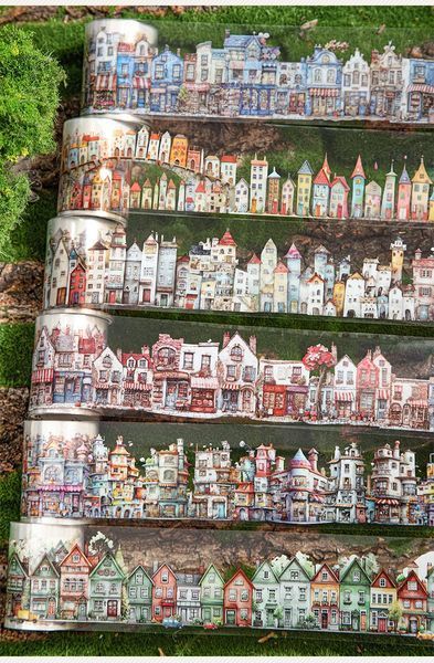 Мікс Скотчів на Прозорій Основі "Weird Hause " 6 відрізів. M6956828 фото