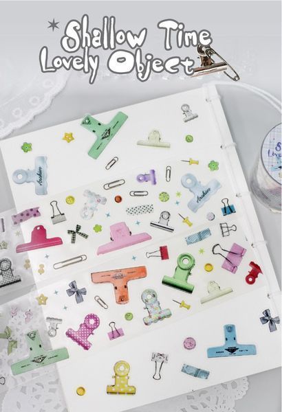 Мікс Скотчів на Прозорій Основі "Lovely Object " 4 відрізів. М2245329 фото