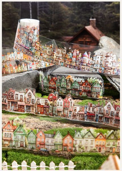 Мікс Скотчів на Прозорій Основі "Weird Hause " 6 відрізів. M6956828 фото